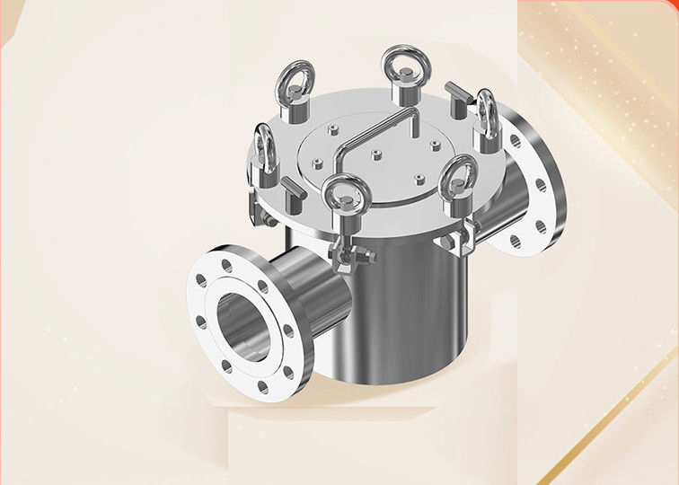 Aço inoxidável ímã permanente remover de ferro tubo separador de ferro flange montado projeto estendido resistente à corrosão