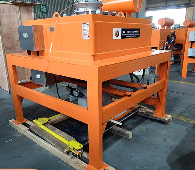 Remover de ferro eletromagnético de auto descarregamento seco para remover ferro da correia transportadora