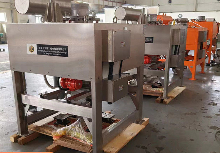 Separador magnético seco para material de cátodo de bateria de lítio Separação de impurezas de ferro Eficiência aumentada 20%