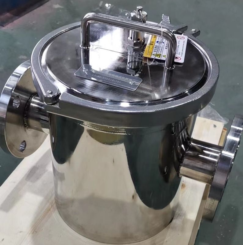Tipo de tubulação de líquido separador de ímã permanente máquina de separador de ferro 304SS 316SS Ti Shell